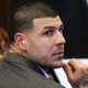 Former New England Patriots tight end Aaron Hernandez sits at the defense table during his double-murder trial at Suffolk Superior Court in Boston on Mar. 2, 2017. (Keith Bedford/the Boston Globe via Getty Images)